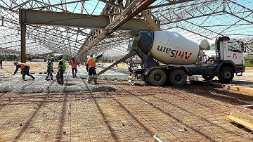 Readymix Concrete Pour for a Floor Slab