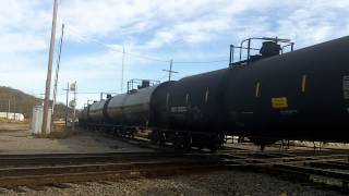 CP 8791 With DM&E Power Leads 272 In Savanna, IL