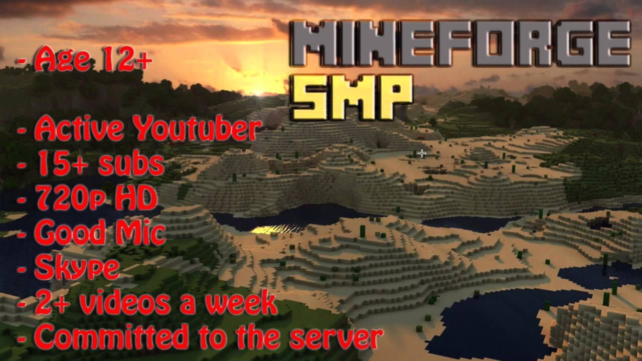 MineForge Smp Server Apply Now! - YouTube