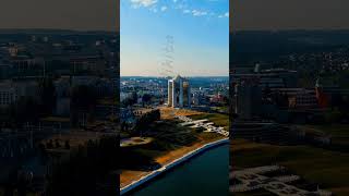 Vertical video. Cheboksary, Russia. Administration of the Head of the Chuvash Republic, a 17-stor...