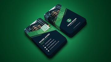 How to Make Vertical  Business Card Design - Photoshop Tutorial