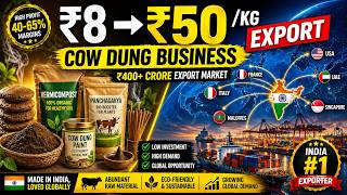 Hindi: ₹400 Crore Cow Dung Export Business — 10 Products, 65% Margin, Zero Competition | Export