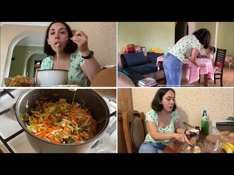 ჩვენი შუადღე ახალ ბინაში VLOG