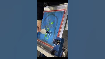 Stellar Multi-colored Floral Design 💐 #screenprinting #tshirtprinting #shortsvideo #shortsart #art