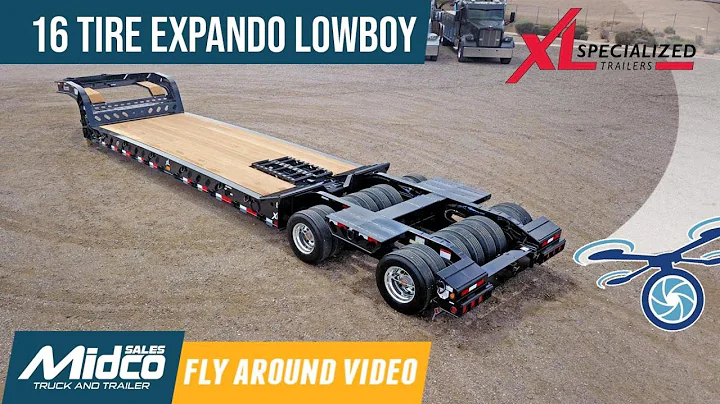 16 Tire Expando Lowboy Trailer | XL Specialized XL90 MGX Trunnion Trailer Walkaround