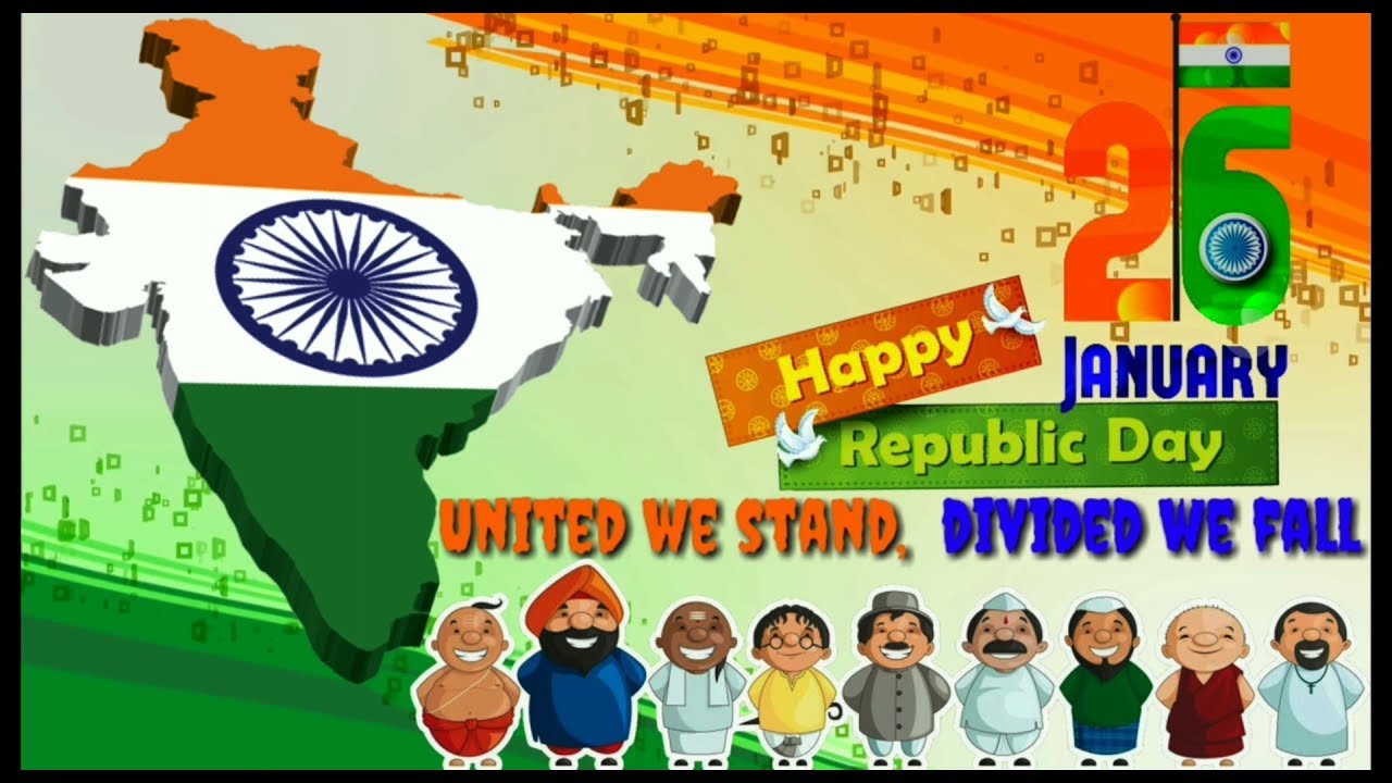 Happy Republic Day Wish Whatsapp Status Video, Animated Greetings Video 26th January 2019 .