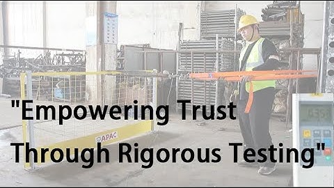 Mesh System Test About EN13374 Class A - Edge Protection System