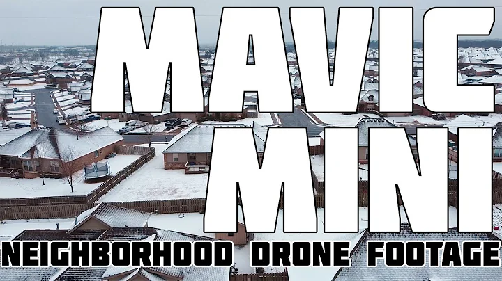 Neighborhood Snow Day - Drone Footage