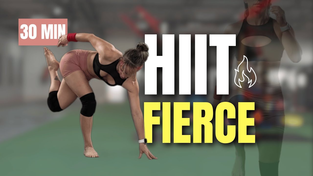 30 MIN FIERCE HIIT | Bodyweight Full Body Burn | Strength + Cardio