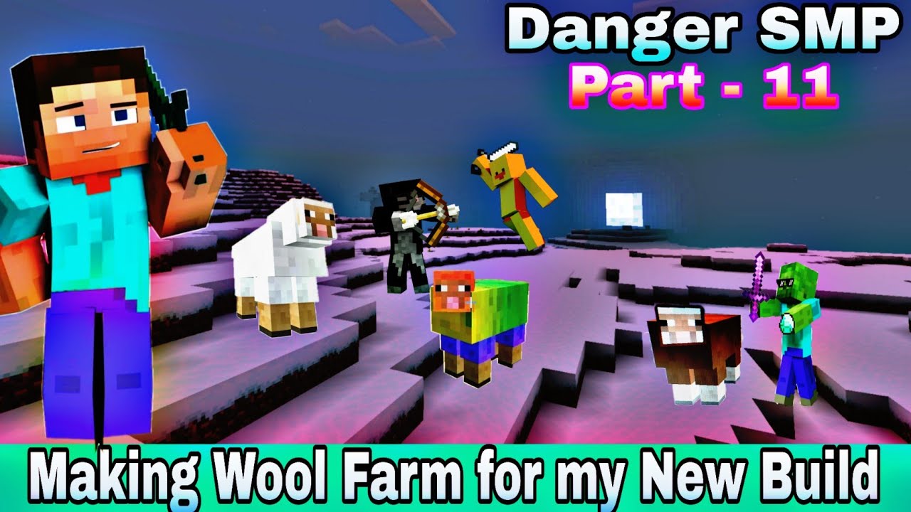 How to Make a Wool Farm in Minecraft || Danger SMP Part 11 - YouTube