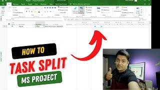 Task Split in Gnatt Chart using Microsoft Project Tutorial | NiksProjects