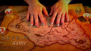ASMR ◦ Tracing/Examining a Map of Skyrim & Gently Whispering (Elder Scrolls Cartography) screenshot 4