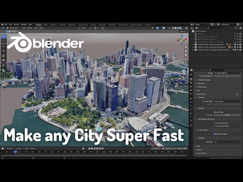 Create City in Blender in just a few clicks using Google maps