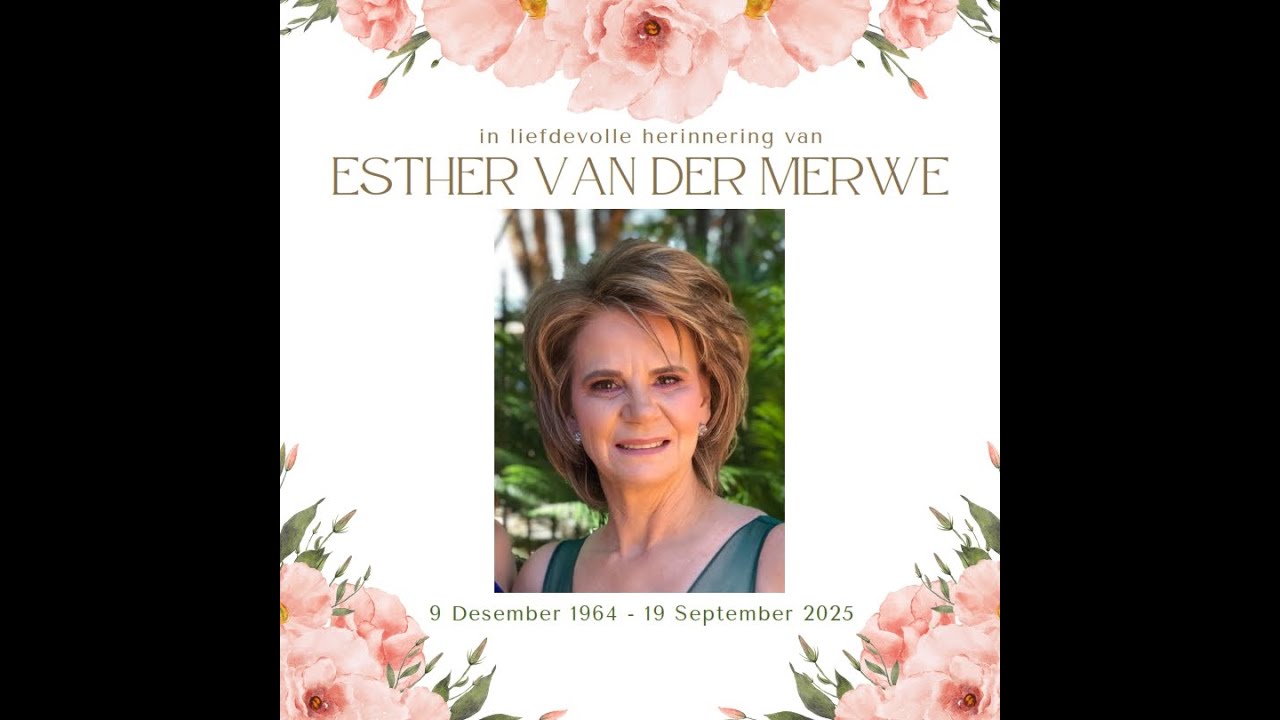 Begrafnis: Esther van der Merwe