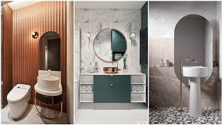 Contemporary bathroom floor and wall tiles design contrasting idea | Beautiful bathroom designs 2024