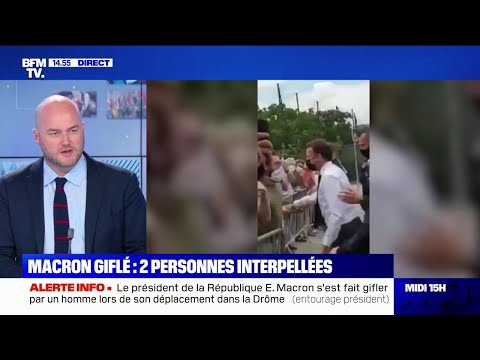 Macron giflé: l'agresseur a crié "Montjoie, Saint-Denis", un slogan "visiblement royaliste"