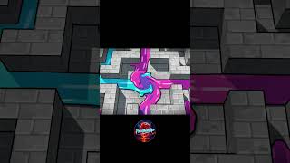 🔥 Can the Liquid Escape the Maze? 🤯 | Satisfying Fluid Simulation #shorts