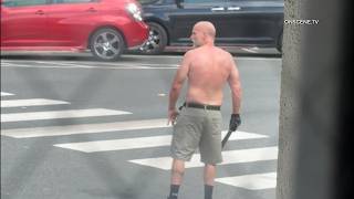Machete-Wielding Suspect Shot By Police Outside Hospital