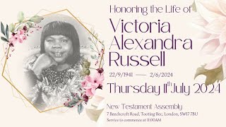 Mother Russell 10mins Celebration of Life
