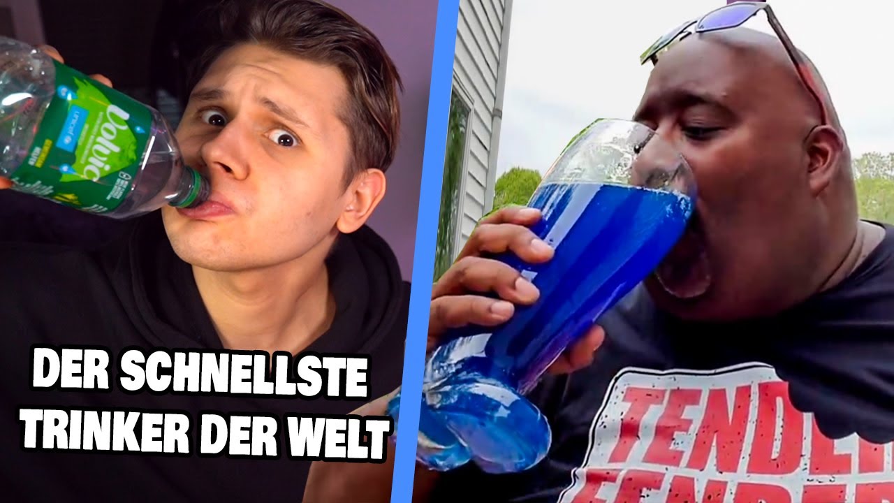 Der schnellste Trinker der Welt!!🥛(Ich trinke mit😥)
