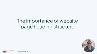 The importance of website page heading structure