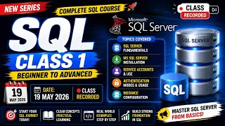 SQL Server Class 1 🚀 | Installation, Authentication & Instance Config