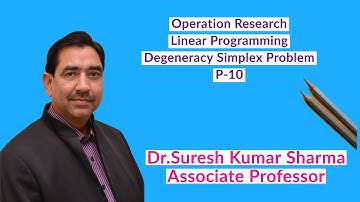 Linear Programming # Degeneracy  Problem  in Simplex Method # Part- 10# Operation Research #M.Com/CA
