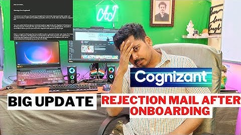 || Cognizant New Updates || Rejection Mail after ONBOARDING 😱😱 || Cognizant Sending Rejection Mail ?