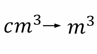 Cubic Centimeter into Cubic Meter Conversion