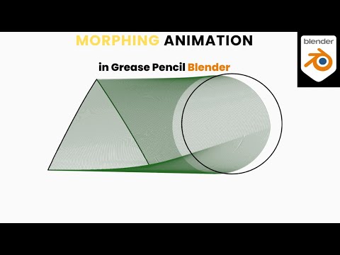 Morphing animation in Blender Grease Pencil