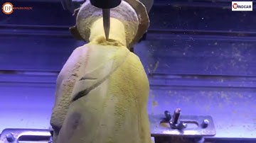 Máy cnc khắc gỗ 3d kết hợp trục A đục tượng chất lượng cao