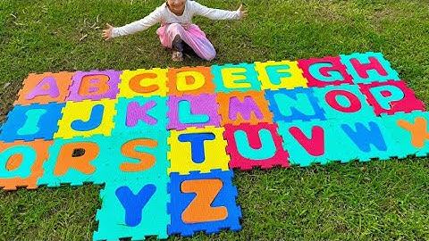 ABC scavenger hunt adventure game | ABC search in the park | learn ABC with Puzzle | ABC song