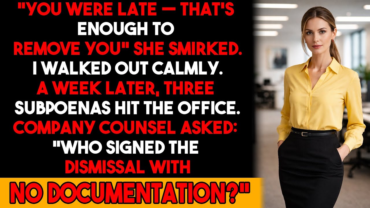 Fired for Being Late — But a Week Later, Three Subpoenas Changed Everything