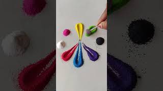 simple Rangoli, satisfying rangoli, Easy rangsatisfying #asmroli, Tricks and tips,ASMR#rangoli