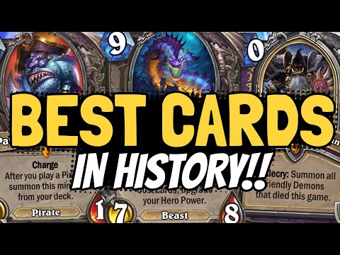 10 BEST CARDS IN HISTORY!! Decided By Viewers! What Were You Thinking... | Hearthstone