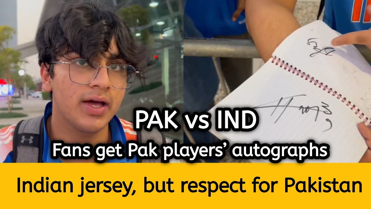 Indian jersey, but respect for Pakistan | Fans get Pak players’ autographs | Zalmi TV 