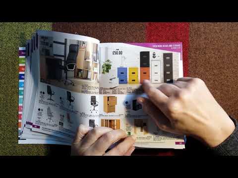 ASMR | Gum Chewing & Catalog Page Flipping Turning - Whispered Ramble Chat - Sales Magazine