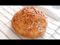 Il pane artigianale croccante fatto in casa  facilissimo da preparare senza impastare4 ingredienti