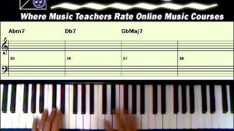 Piano Voicings - 3 note ii-V-I In All Keys Free Piano Lesson