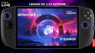 Legion GO 2 Z2 Extreme Benchmarks / Windows 11 vs SteamOS (Bazzite)