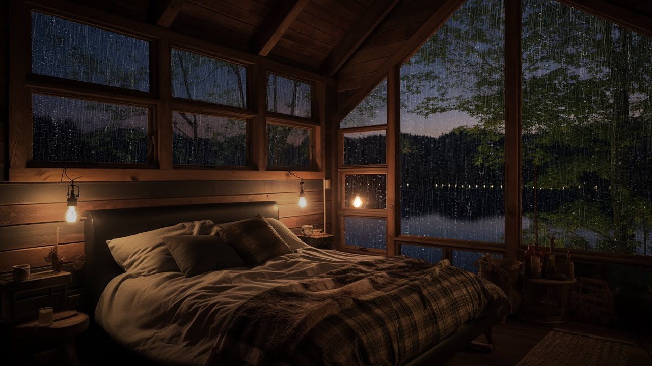 Rain Sounds for Sleep | The Space is Dark with Only Rain & Small Vibes ...