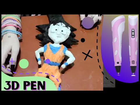 Caneta 3d - Fazendo o Goku