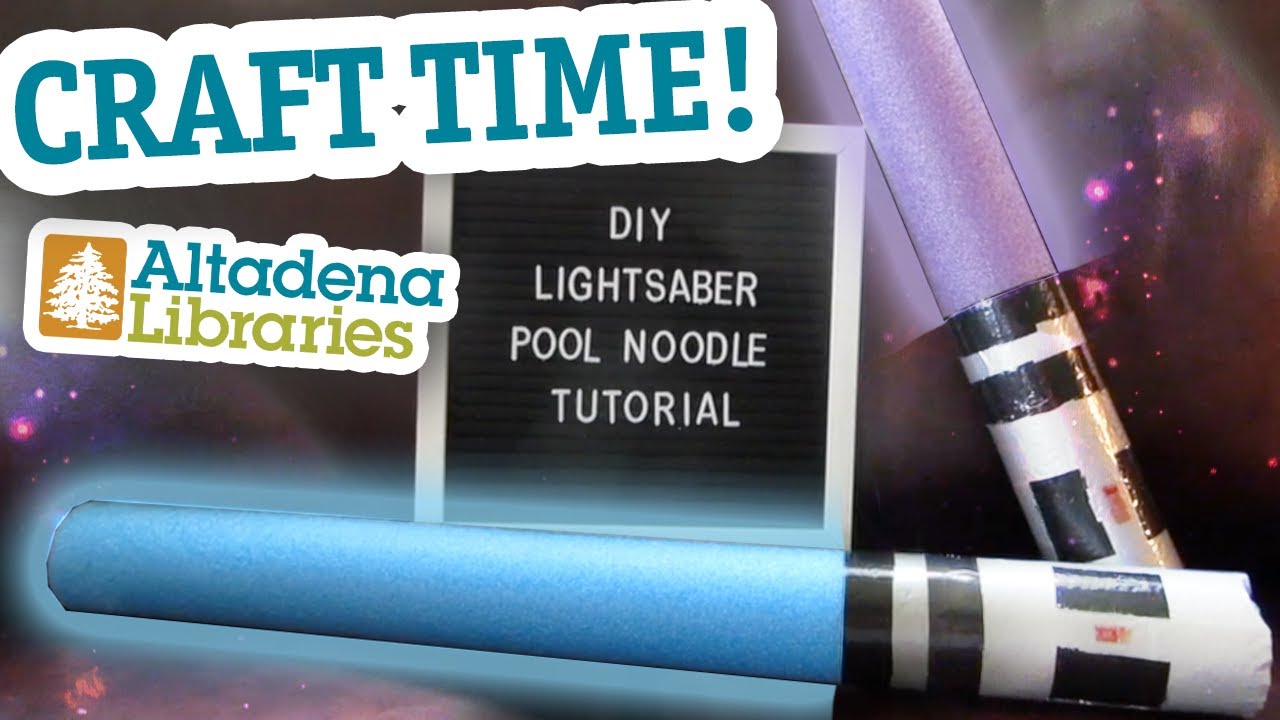 Lightsaber Pool Noodle Craft - YouTube