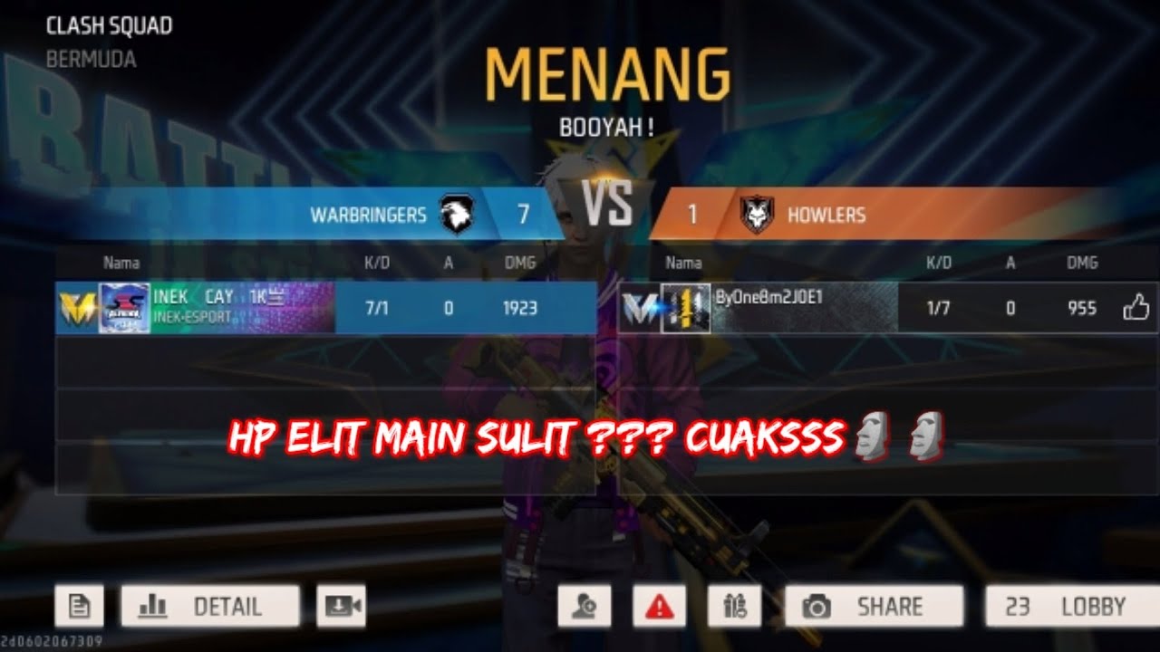 GAME PLAY BY 1 VS 1 BACOT DOANG KAGAK BIKIN GEMETAR - YouTube