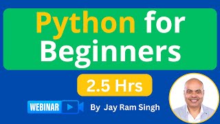 Python Webinar  | Python for Beginners | Python in 2 Hrs. Wealth