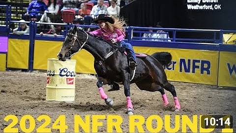 2024 NFR ROUND 1 #nfr2024 #barrelracing #horse #cowgirl