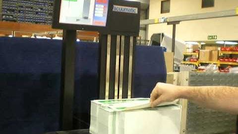 Optical counter - Vacuumatic Count-S - Counting customer samples Decade carton boxes