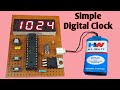 Easy digital clock | Atmega328p chip 7 segment clock | JLCPCB