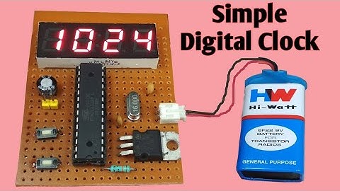 Easy digital clock | Atmega328p chip 7 segment clock | JLCPCB