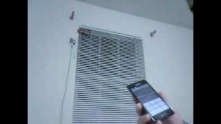 Window blind controlled by Android using Arduino